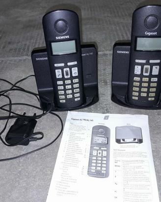 set 2 cordless gigaset AL140 con basi