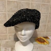 Basco da donna con paillettes nero