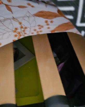 Letto singolo in metallo nero con seconda rete