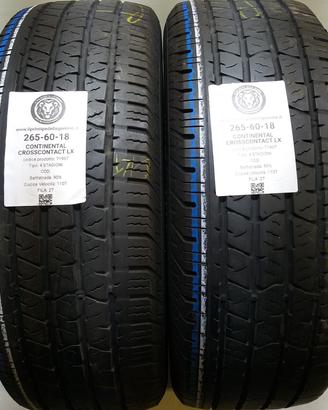 2 GOMME 265 60 18 CONTINENTAL A71907