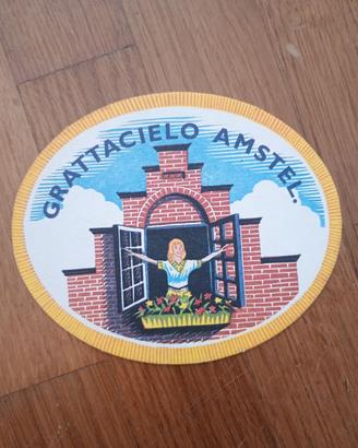Sottobicchiere Birra Vintage Amstel Grattacielo 