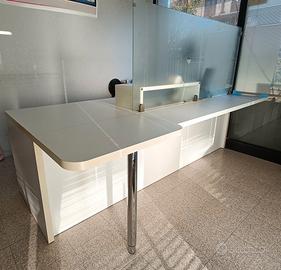 Scrivania da ufficio plexiglass legno vetro opaco