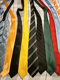 Cravatte vari colori pura seta di marca