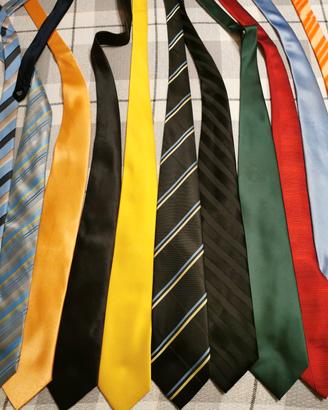 Cravatte vari colori pura seta di marca