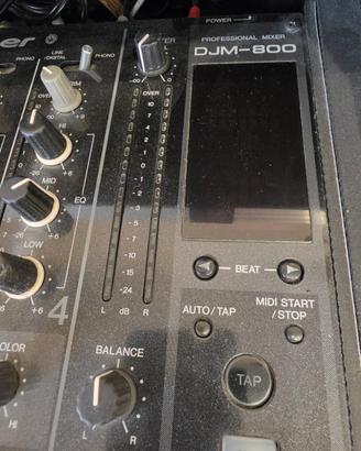 Consolle DJ Pioneer CDJ-900  DJM-800  Flight  Case