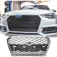 GRIGLIA PER AUDI A4 B9 15-19 NERO CROMATO LOOK RS4