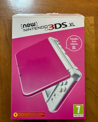 Nintendo new 3DS XL colore rosa + bianco