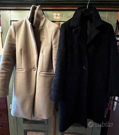 2 cappotti donna corta nero&verde