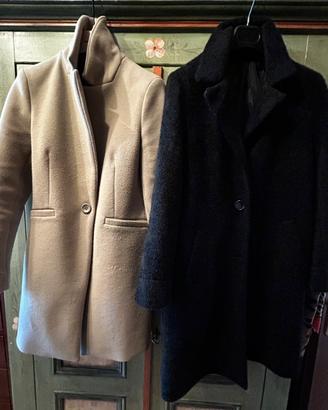 2 cappotti donna corta nero&verde