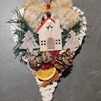 Cuore vimini decorato