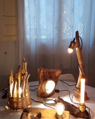 lampade in legno varie tipologie 