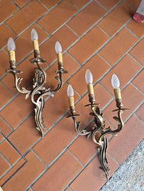 Coppia Applique da muro antiche 