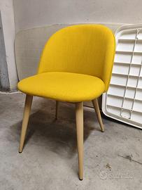 SET 4 SEDIE GIALLE MAURICETTE