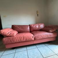 Divano in Pelle Vera -Made in Italy- BRUNATI