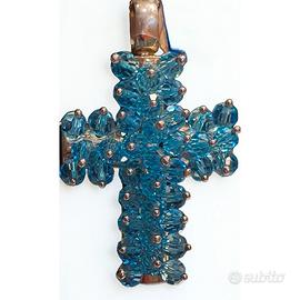 Collana con croce in Argento puro 925
