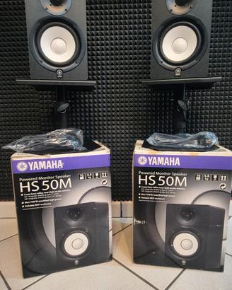 Yamaha HS50M (Coppia) + 2 Stativi Scatole original