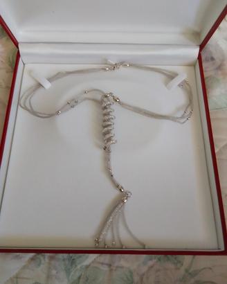 collier oro bianco 18k ( nuovo )