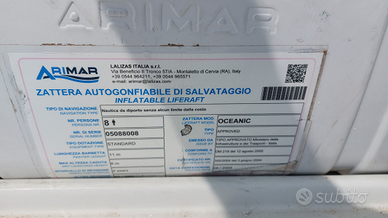Zattera Arimar oceanic oltre le 12 miglia 8 posti