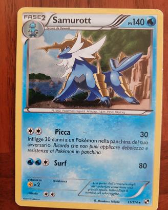 Carta Pokemon Samurott holo