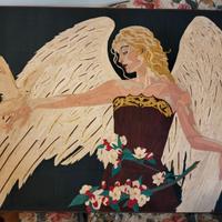 Quadro Arte Legno Intarsiato a mano 77x101x1,5