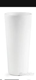 Vaso fioriera Veca grande alto 100cm bianco design