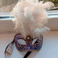 maschera veneziana del galeone dipinta a mano 