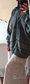 Cardigan vintage 100% lana 