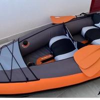 Canoa Gonfiabile Decathlon + Pagaie + Giubbotti Sa