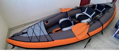 Canoa Gonfiabile Decathlon + Pagaie + Giubbotti Sa