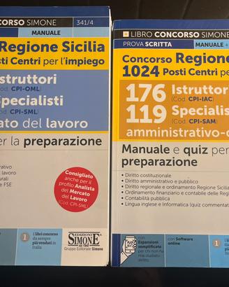 Libri per il Concorso Regione Sicilia- Manuali