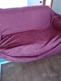 Copri divano rosa 3 posti 