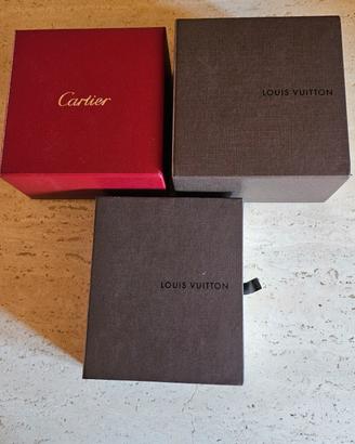 Scatole Firmate Louis Vuitton e Cartier