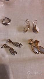 Bigiotteria vintage orecchini e braccialetti