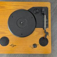 Giradischi Bluetooth vintage Viflykoo – legno natu