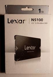 SSD Lexar NS100 1TB 2.5" NUOVO SIGILLATO 