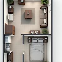 Bilocale luminoso con garage - zona ospedale