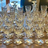 Servizio 46pz bicchieri cristallo al piombo '50/60