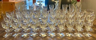 Servizio 46pz bicchieri cristallo al piombo '50/60