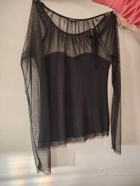 Sottogiacca velato nero L