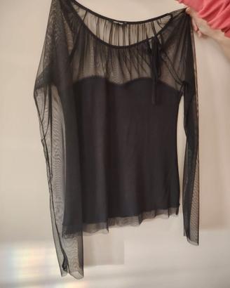 Sottogiacca velato nero L