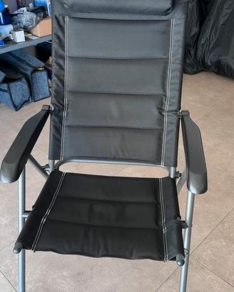 4 Sedie sdraio Dometic Firenze + 2 Poggiapiedi