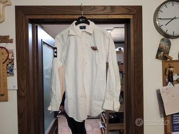 Ralph Lauren camicia bianca logo cotone XL