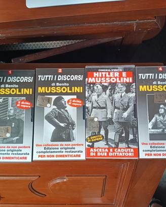 VHS storiche discorsi mussolini