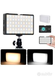 Luce Video LED, MOMAN ML8 Mini Luce Video con Diff