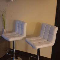 Set di 2 Sgabelli da Bar, Sedie Girevole Regolabil
