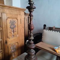lampada in legno vintage 