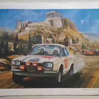 065 - POSTER FORD ESCORT MK1 1600 TC ACROPOLIS