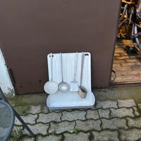 Porta vamestoli smaltato  Vintage