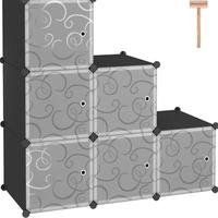 scaffale a 6 cubi 