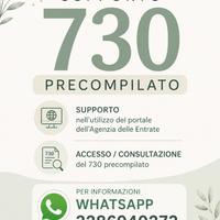 Supporto accesso e consultazione 730 precompilato